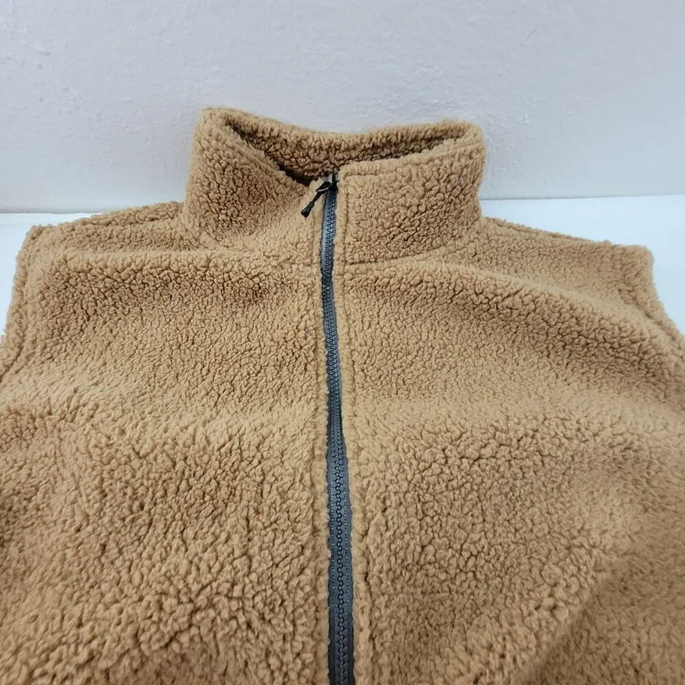 Stillwater Supply Fleece Vest Womens 2XL Caramel Brown Full Zip Soft Pockets NEW - Picture 14 of 16